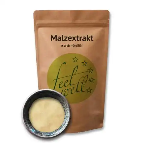Backmalz FeelWell Malzextrakt Pulver hell 750 g für Backen und Brauen