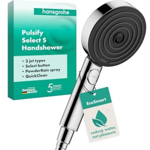 Handbrause hansgrohe Pulsify Select S, wassersparend mit 3 Strahlarten