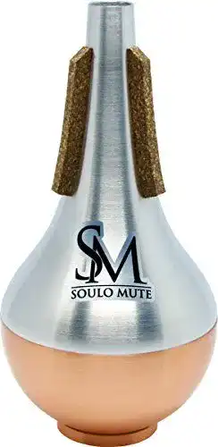 Trompetendämpfer Soulo Mute SM6525 mit geradem Design und Kupferboden