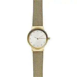 Skagen Freja Damen Uhr mit Quarzwerk, Edelstahl- oder Lederarmband