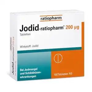 Jodtabletten Ratiopharm Jodid 200 µg zur Vorbeugung von Jodmangel