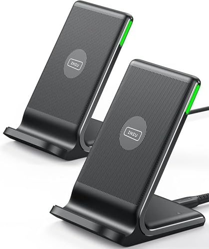 INIU Wireless Charger Stand für iPhone und Samsung Galaxy – 2er Pack, 15W