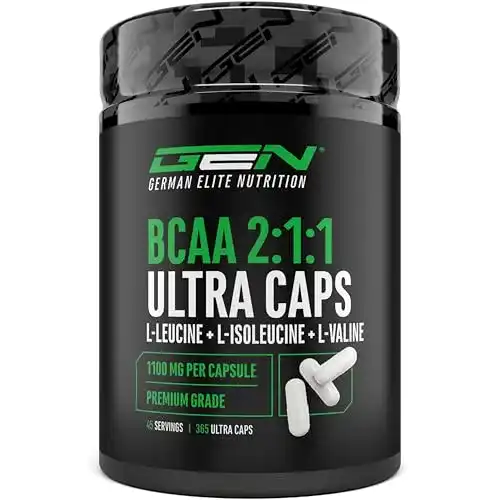BCAA-Kapseln von German Elite Nutrition – 365 hochdosierte Kapseln