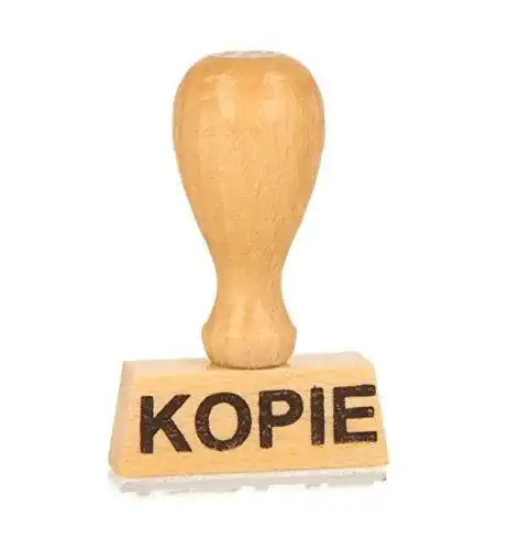 Holzstempel Trodat Lagerstempel Kopie für Dokumente