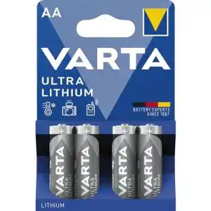 Varta AA Lithium Batterien 1,5V, 4 Stück für Digitalkameras und Spielzeuge