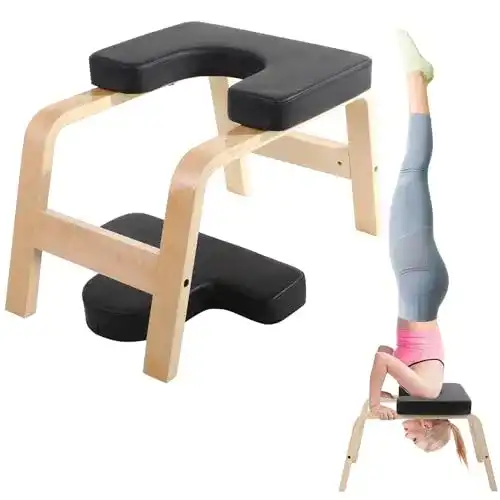 Kopfstandhocker Redcamp Yoga aus Holz mit 150 kg Tragkraft