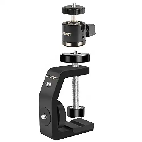 Klemmstativ Utebit mit Kugelkopf für DSLR Kamera und Zubehör