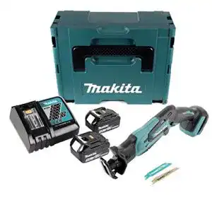 Makita DJR 183 RFJ Akku-Säbelsäge mit 2 Akkus und Ladegerät