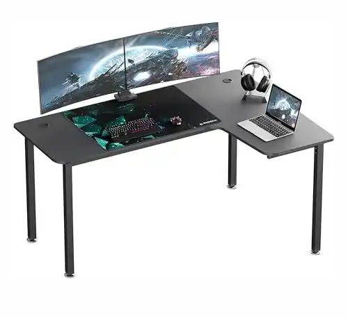 Eckschreibtisch Eureka Ergonomic 155×110 cm für Home Office und Gaming