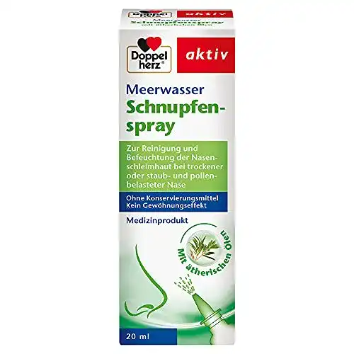 Meerwasser-Nasenspray von Doppelherz für trockene Nasenschleimhäute