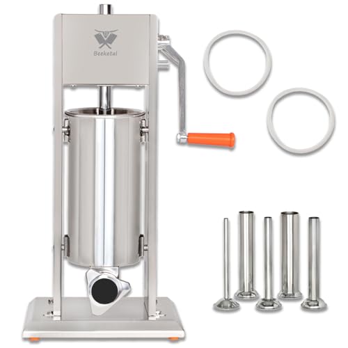 Wurstfüller Beeketal BT05 Edelstahl Wurstfüllmaschine mit 5 Litern Volumen
