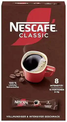 Nescafé Classic Kaffee-Sticks, löslicher Kaffee für unterwegs
