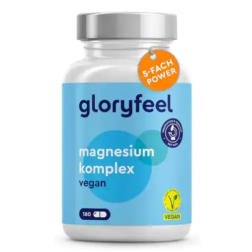Magnesium Kapseln von Gloryfeel – Magnesium Komplex
