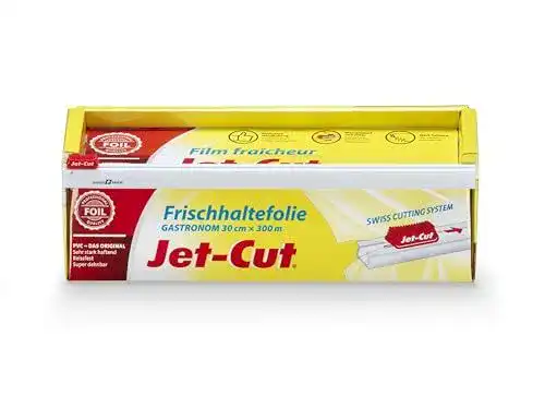 Frischhaltefolie Jet-Cut 30 cm x 300 m aus PVC für Haushalt und Gastronomie