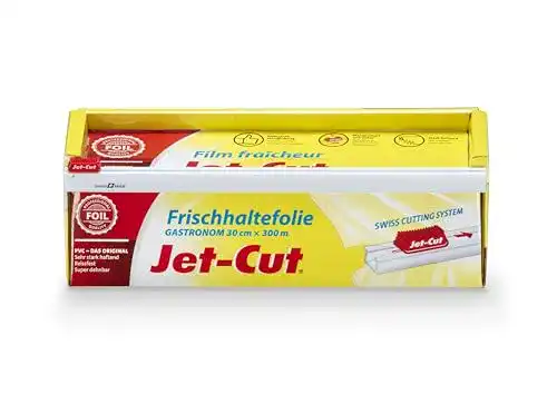 Frischhaltefolie Jet-Cut 30 cm x 300 m aus PVC für Haushalt und Gastronomie