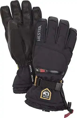 Hestra All Mountain Czone Skihandschuh, Schwarz, Größe 6