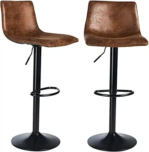 Barhocker Set mit Lehne, höhenverstellbar und drehbar