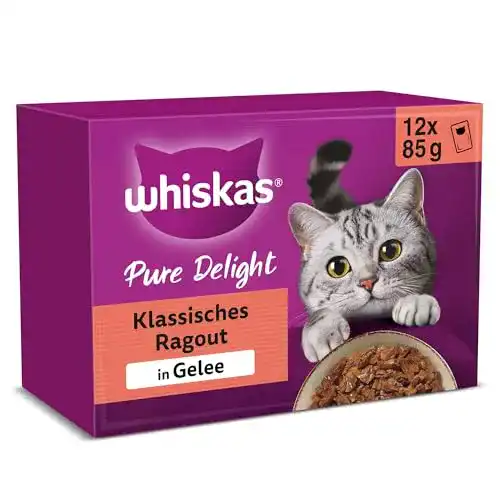 Whiskas Katzenfutter 1+ Pure Delight in Gelee, 12x85g