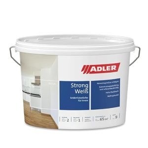Latexfarbe Seidenglanz Adler Aviva Strong-Weiß – Abwaschbare Wandfarbe für Innenräume