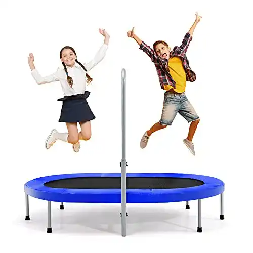 Faltbares ovales Trampolin KOMFOTTEU für 2 Personen