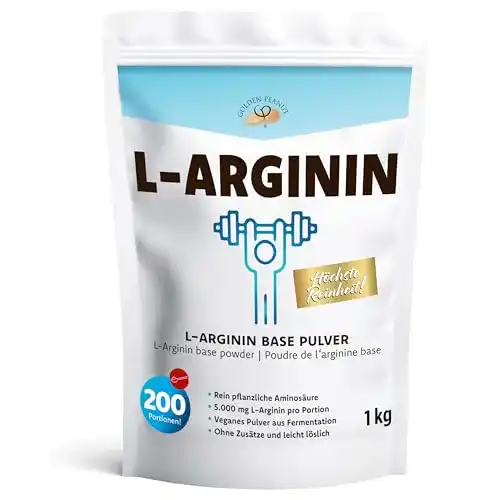 L-Arginin-Pulver von Sportline Hochdosierte Aminosäure, 1 kg