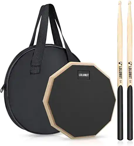 Practice Pad LOLUNUT Dumb Drum Practice Pad mit zwei leisen Seiten