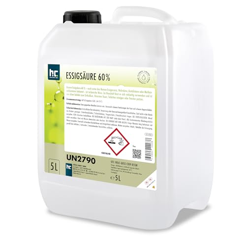 Essigsäure Höfer Chemie 5 L 60% – vielseitiger Reiniger und Entkalker