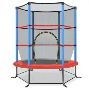 Trampolin 140 cm Costway Ø 165 cm mit Sicherheitsnetz für Kinder