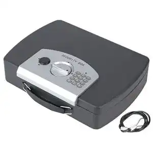 Geldkassette HMF 1608-02 mit Drahtseil und elektronischem Schloss
