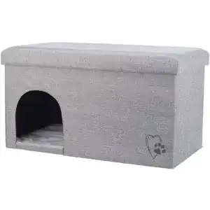 Hundehöhle Trixie Kimy 36315 für Hunde und Katzen, 72 × 40 × 40 cm, hellgrau