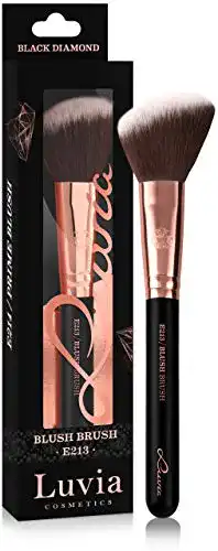 Rougepinsel Luvia Cosmetics – Essentials Blush Brush E213 in Schwarz/Roségold