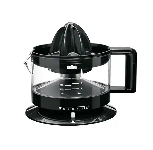 Braun Household CJ3000 BK Zitruspresse – Entsafter für Zitrusfrüchte