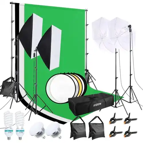 Fotostudio Set FGen Baumwolle Greenscreen für Videoproduktion