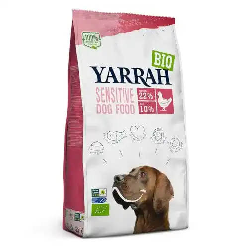 Yarrah Sensitive Trockenfutter 2 kg für Hunde 100% Bio