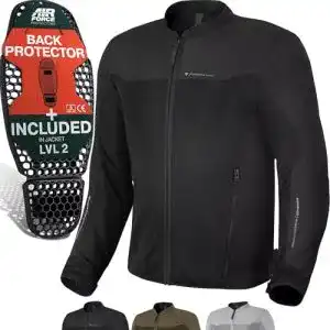 Motorradjacke Shima OpenAir für Herren mit Protektoren