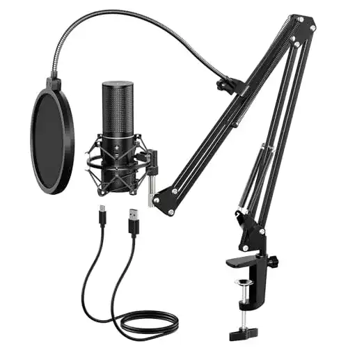 Kondensatormikrofon TONOR Q9 USB für PC und Gaming