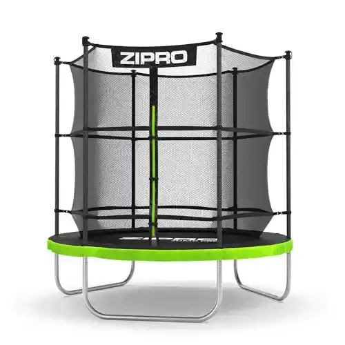 Trampolin 183 cm Zipro JumpPro für Kinder im Garten mit Innennetz
