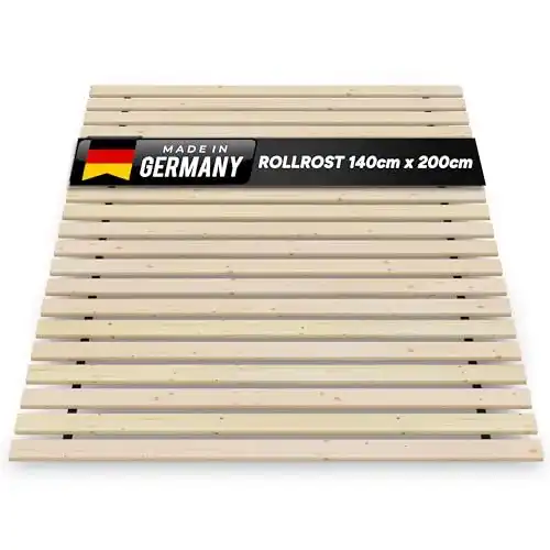 Rollrost 140 x 200 cm von Holztech – 20 mm Stabilität, 300 kg Tragkraft