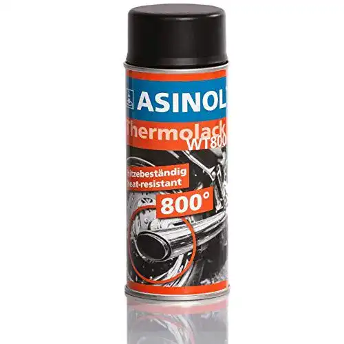 Auspufflack Asinol Schwarz 800° Matt Spray 400 ml
