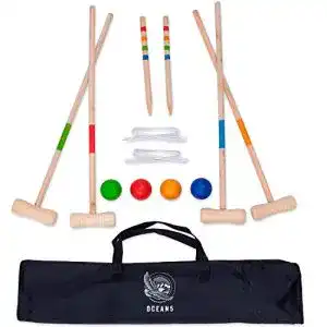 Krocket Spiel Ocean 5 Krocket Set für 2-4 Spieler im Freien