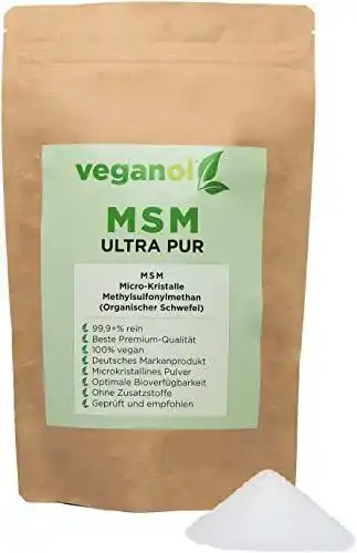 MSM-Pulver Veganol Kristalle 1000g – Methylsulfonylmethan