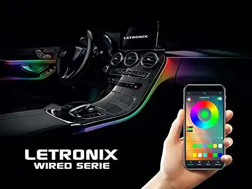 Auto LED Innenbeleuchtung von Letronix mit RGB-Funktion