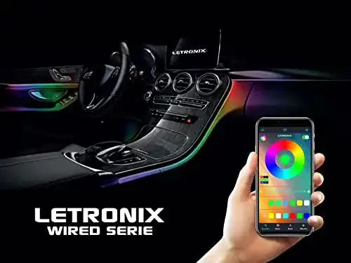 Auto LED Innenbeleuchtung von Letronix mit RGB-Funktion