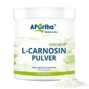 L-Carnosin Aportha, 250 g veganes Pulver mit 500 mg pro Tagesdosis