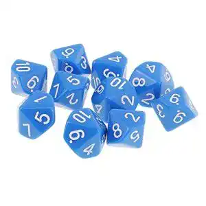 DnD-Würfel Yourandoll 10 Stück Polyedrische D10 Würfel
