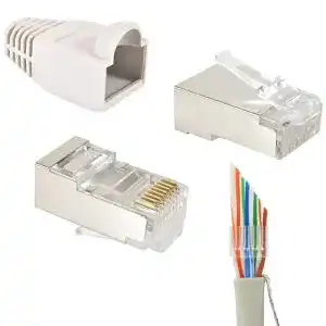RJ45 Stecker VESVITO 20er Pack CAT 6 STP Crimpstecker