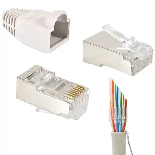RJ45 Stecker VESVITO 20er Pack CAT 6 STP Crimpstecker