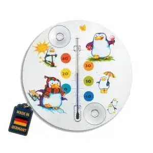 Fensterthermometer TFA Dostmann Pinguin analog für Kinderzimmer