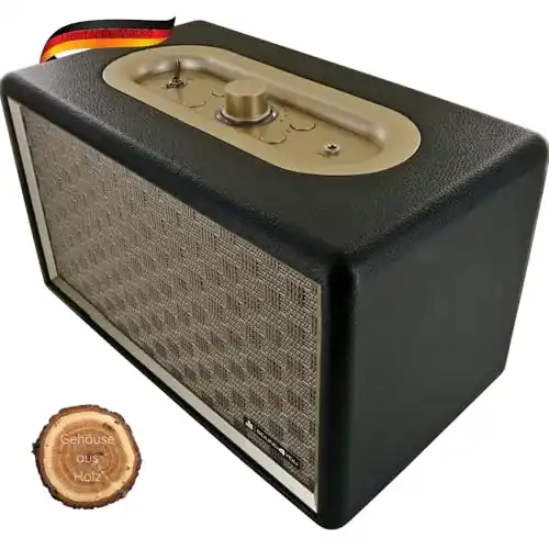Retro-Bluetooth-Lautsprecher Schwaiger 661705 im Vintage Design