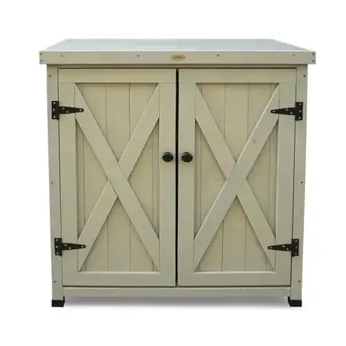 Gartenschrank Habau 3093 Laura mit integriertem Pflanztisch